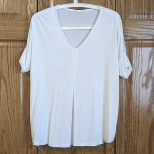 White slub tee